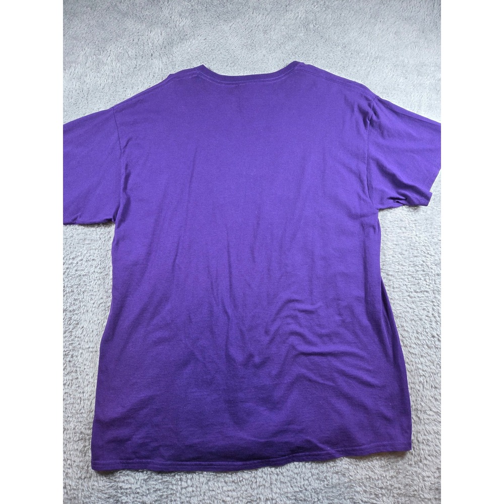 Gildan New Orleans T-Shirt XL Purple Mens‎ French Quarter Embroidered Mask - Picture 3 of 7